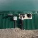 Digester installed by DLS Biogas with an agitation nozzle and observation window pictured