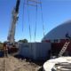 Digester installed by DLS Biogas with DLS technical container pictured